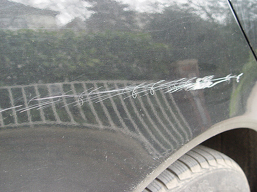 scratches on cars